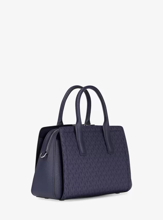 Laila Medium Signature Logo Satchel