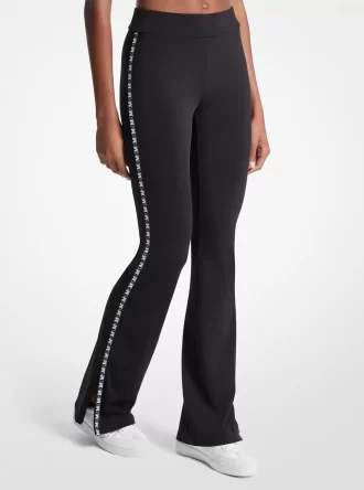 Leggings mit Logo-Tape und ausgestelltem Rock