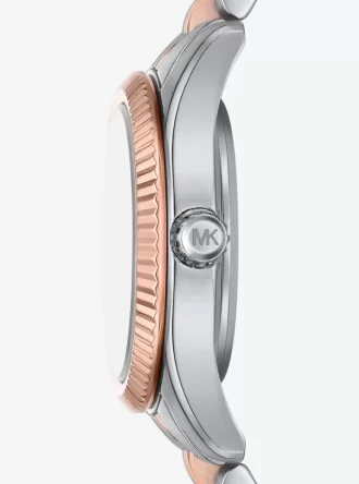 Lexington Pavé Zweifarbige Uhr und Schiebearmband Geschenkset