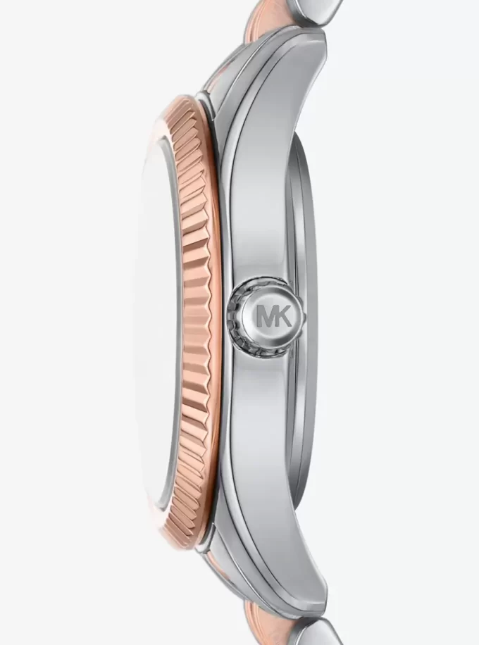 Lexington Pavé Zweifarbige Uhr und Schiebearmband Geschenkset