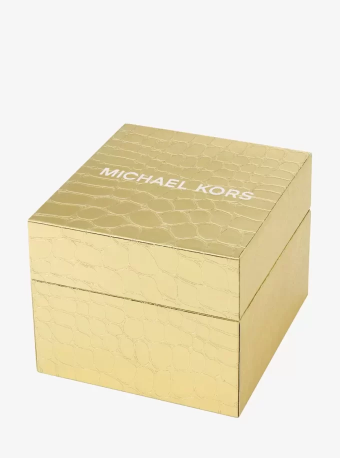 Limitierte Auflage Mini Darrington Pavé Lünette Goldfarbene Uhr Limitierte Auflage Mini Darrington Pavé Lünette Goldfarbene Uhr