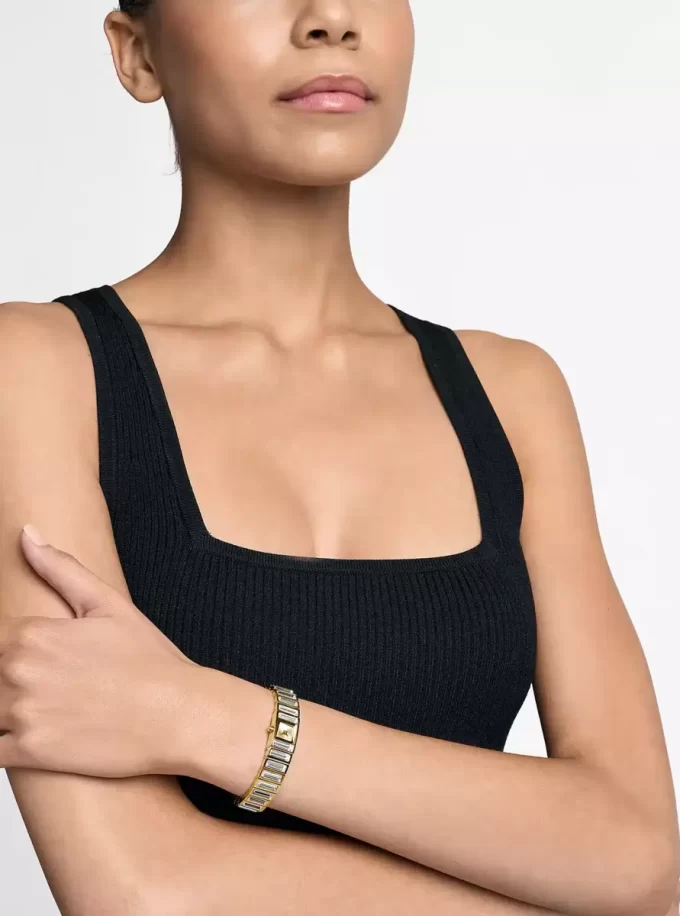 Limitierte Auflage Mini Darrington Pavé Lünette Goldfarbene Uhr Limitierte Auflage Mini Darrington Pavé Lünette Goldfarbene Uhr