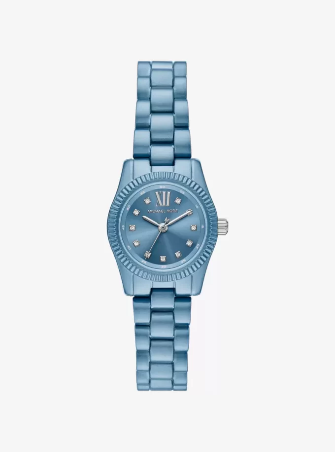 Limitierte Petite Lexington Uhr in Blau