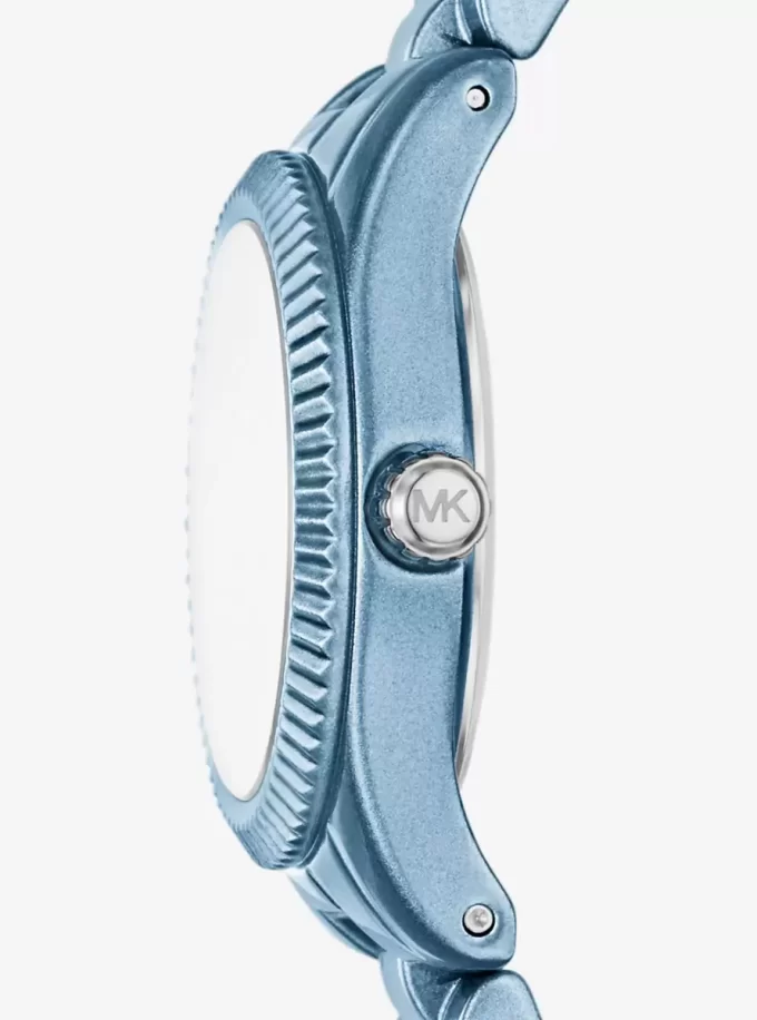 Limitierte Petite Lexington Uhr in Blau