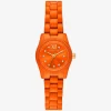 Limitierte Petite Lexington Uhr in Orange-Optik
