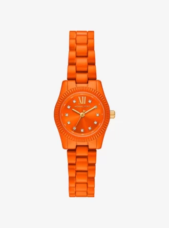 Limitierte Petite Lexington Uhr in Orange-Optik