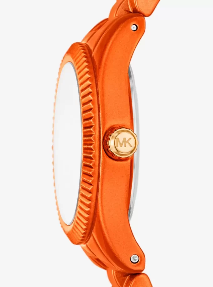 Limitierte Petite Lexington Uhr in Orange-Optik