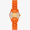 Limitierte Petite Lexington Uhr in Orange-Optik