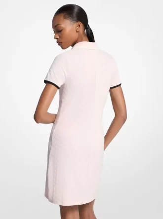 Logo-Jacquard-Strick-Tech-Tenniskleid