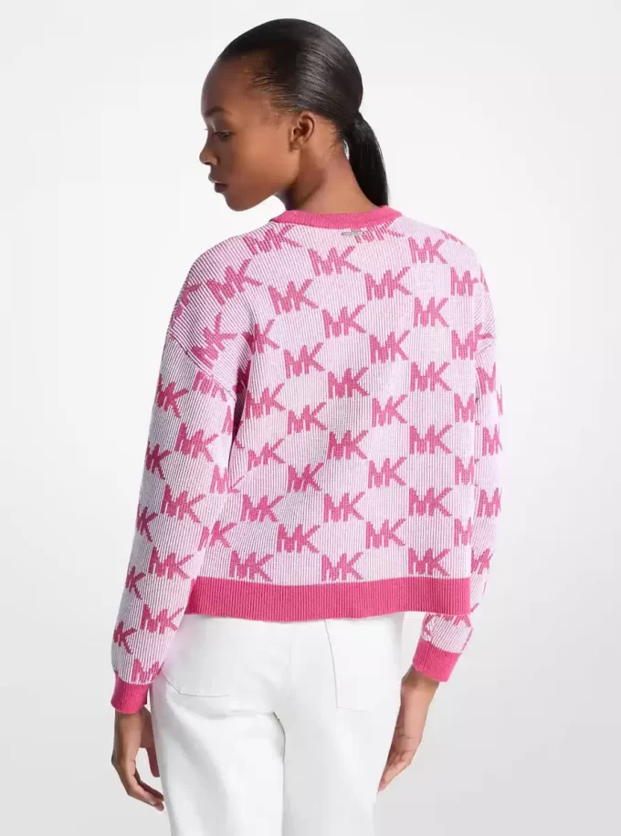 Logo-Jacquard-Strickpullover Logo-Jacquard-Strickpullover