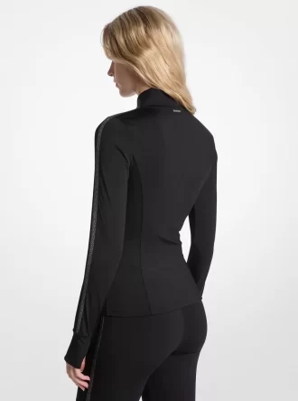 Logo-Tape Stretch-Nylonjacke