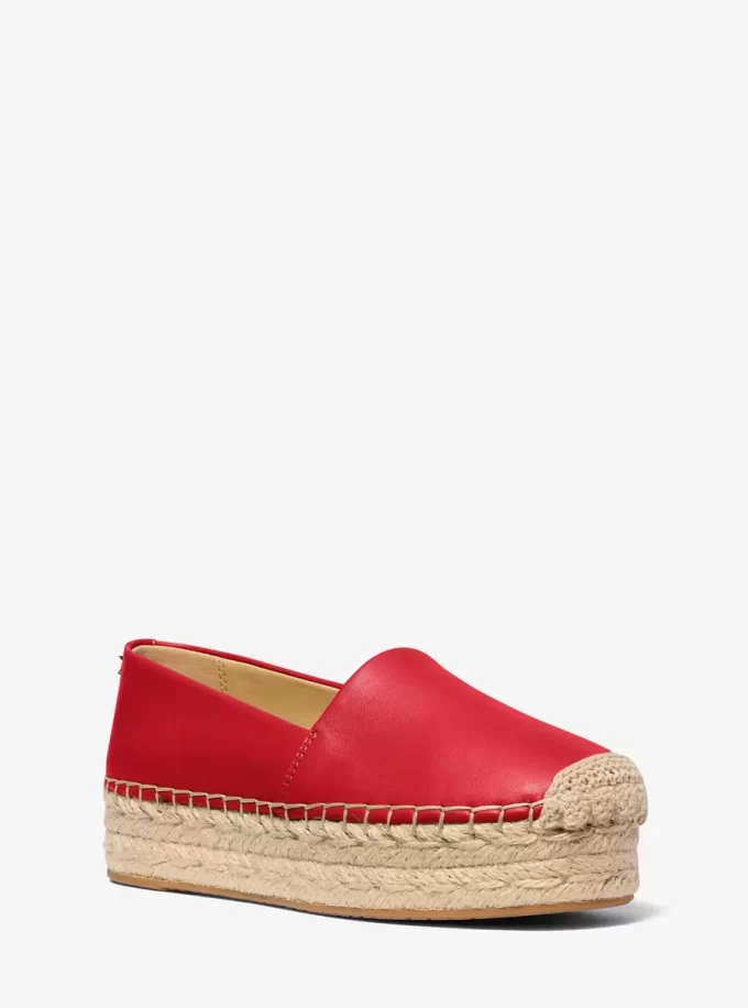 Lynn Leder-Plateau-Espadrille