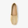 Lynne Plateau-Espadrilles aus geknacktem Metallic-Leder Lynne Plateau-Espadrilles aus geknacktem Metallic-Leder