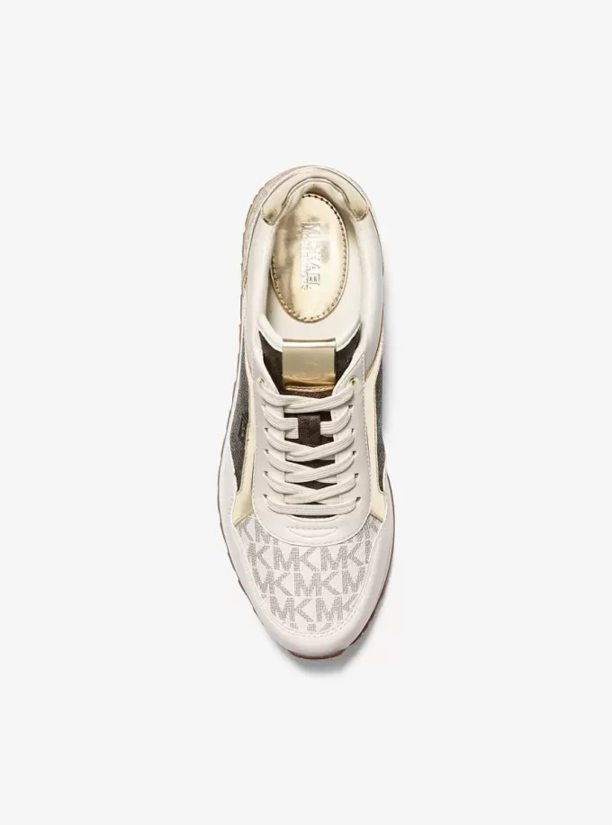 Maddy Zweifarbiger Logo-Trainer