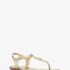 Mallory Metallic T-Riemen-Sandale