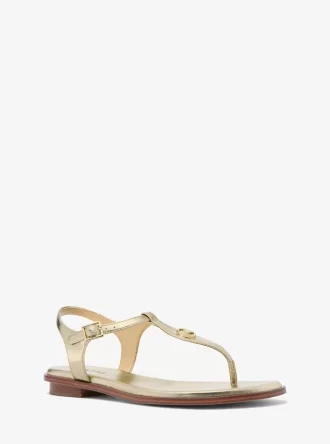 Mallory Metallic T-Riemen-Sandale