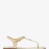 Mallory Metallic T-Riemen-Sandale