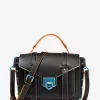 Manhattan Medium Contrast-Trim Ledertasche