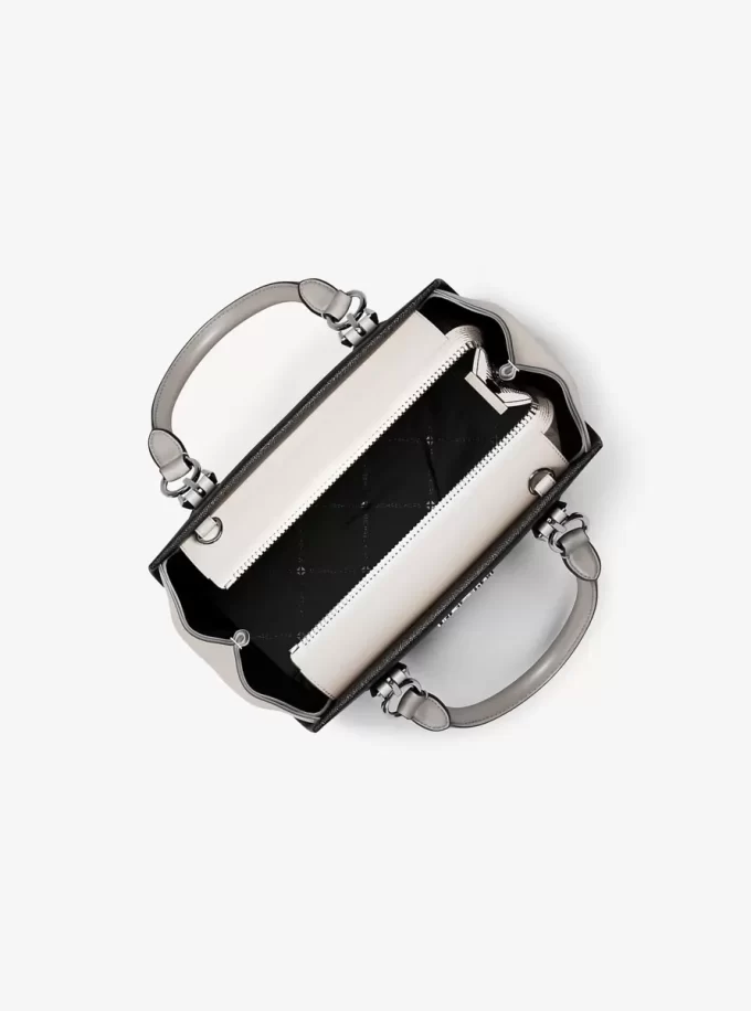 Marilyn Kleine Umhängetasche aus Saffiano-Leder mit Farbblock-Design