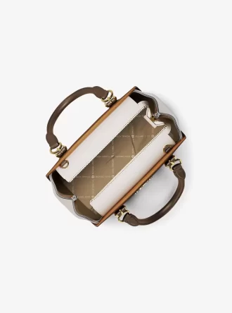 Marilyn Kleine Umhängetasche aus Saffiano-Leder mit Farbblock-Design