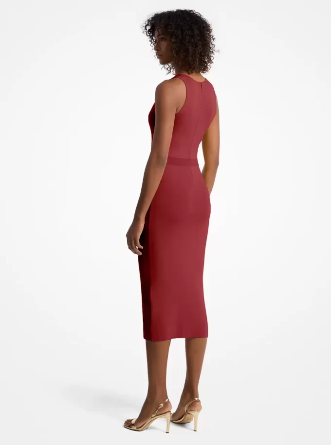 Midi-Tankkleid aus Stretch-Viskose-Mischgewebe Midi-Tankkleid aus Stretch-Viskose-Mischgewebe