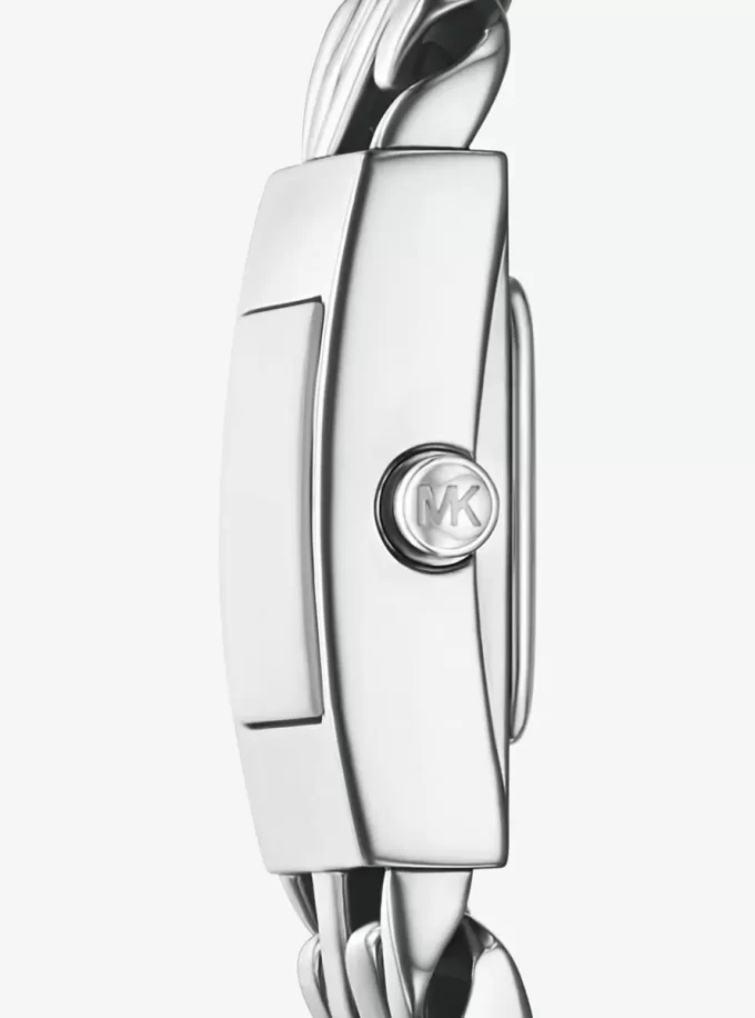 Mini Darrington Silberfarbene Gliederarmbanduhr