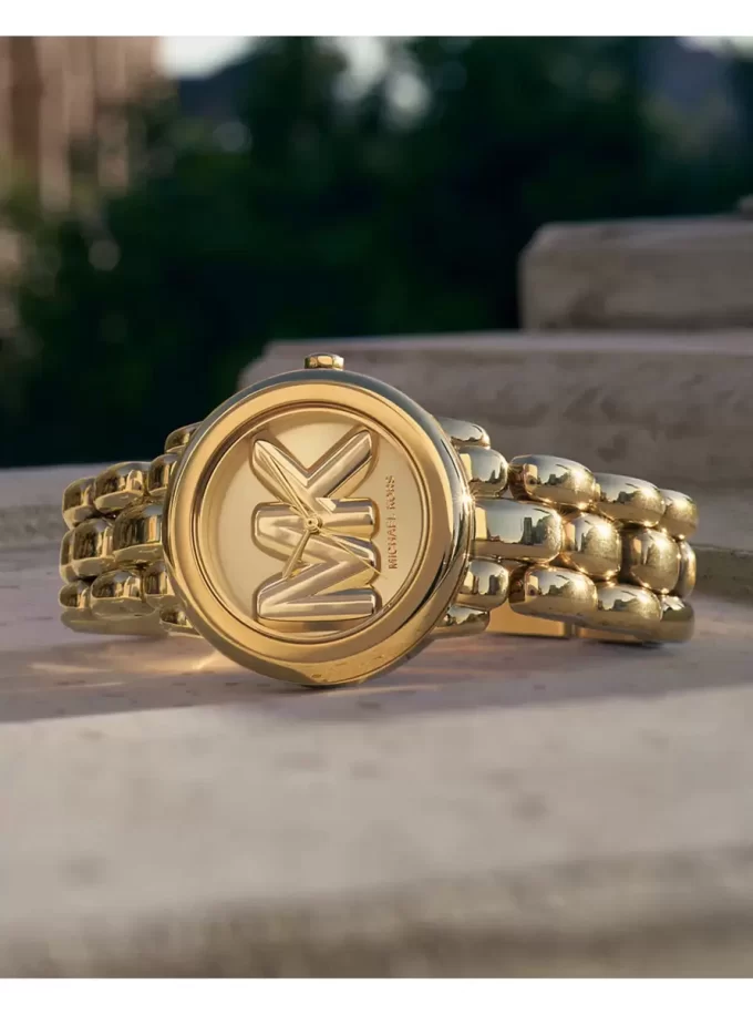 Mini Phoebe Goldfarbene Uhr