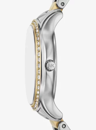 Mini Sage Pavé Zweifarbige Uhr