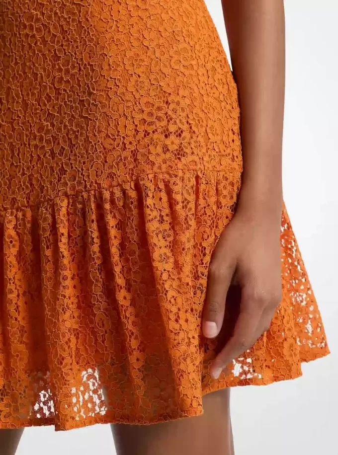 Mini-Unterkleid aus Kordel-Blumenspitze