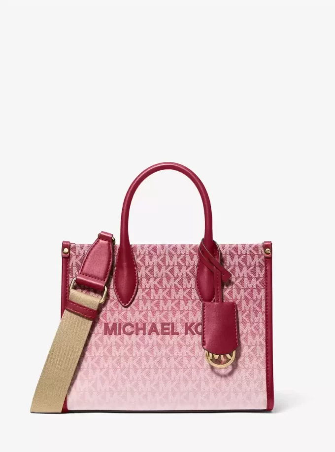 Mirella Kleine Ombré Signature Logo Convertible Crossbody Tasche Mirella Kleine Ombré Signature Logo Convertible Crossbody Tasche