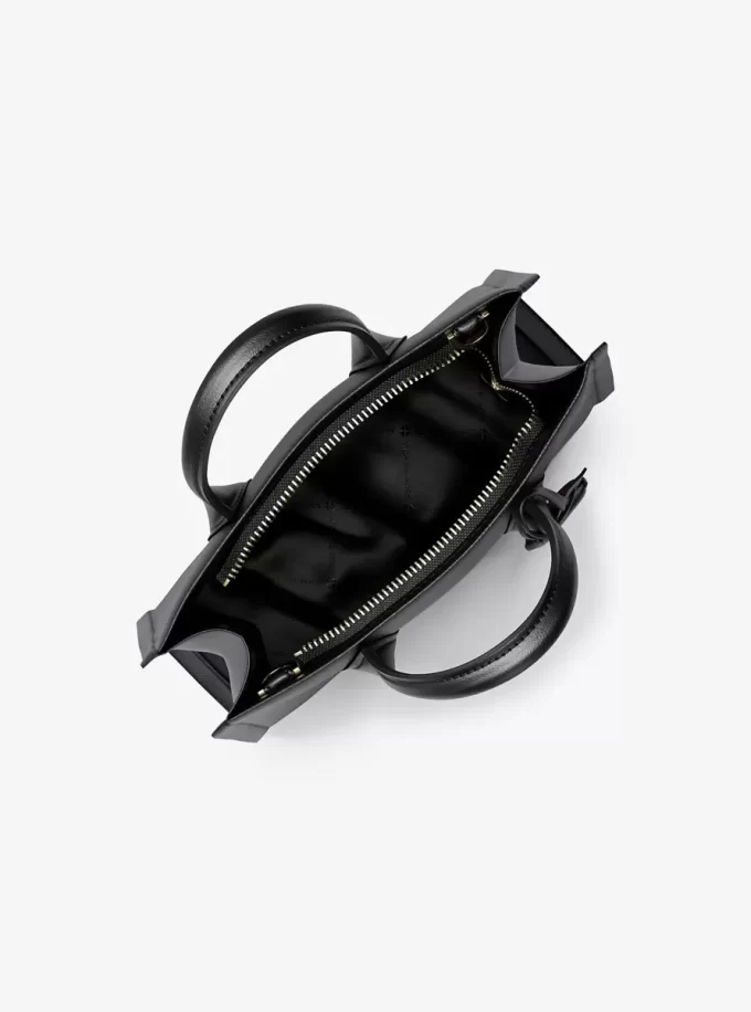 Mirella Kleine, wandelbare Umhängetasche aus genarbtem Leder