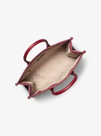 Mirella Medium Metallic Tragetasche mit Logo