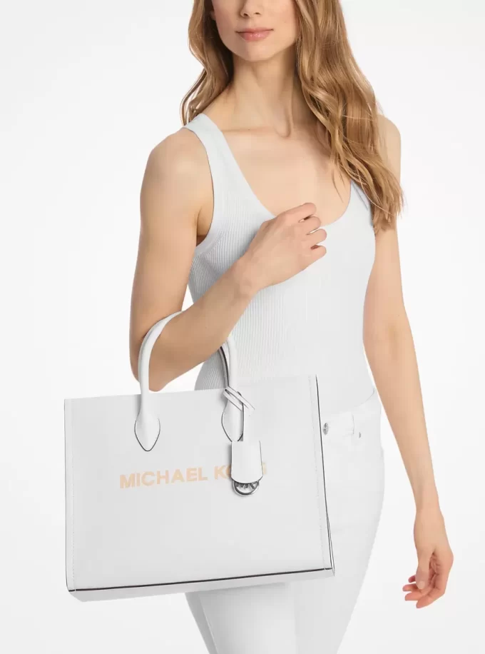 Mirella Medium Tragetasche aus genarbtem Leder