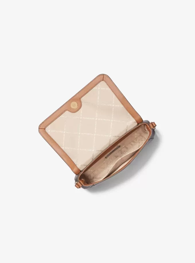 Mittelgroße, wandelbare Logo-Umhängetasche