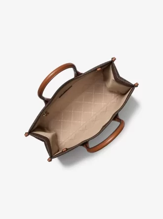 Mittlere Mirella-Einkaufstasche mit charakteristischem Logo Mittlere Mirella-Einkaufstasche mit charakteristischem Logo