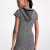 MK2000 Logo Jacquard Hoodie Kleid