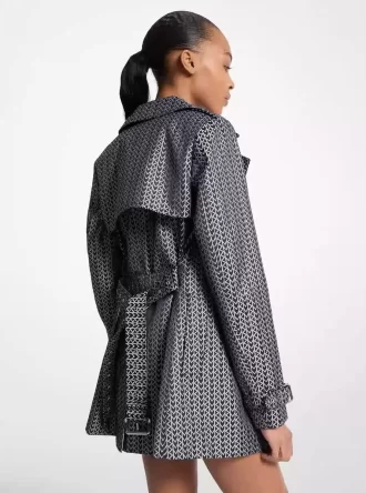 MK2000 Logo Jacquard Trenchcoat