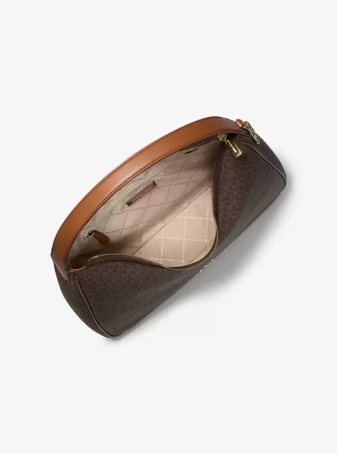 Nayla Medium Schultertasche mit charakteristischem Logo