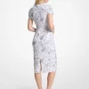 Nietenbesetztes Paisley-Scuba-Midikleid Nietenbesetztes Paisley-Scuba-Midikleid