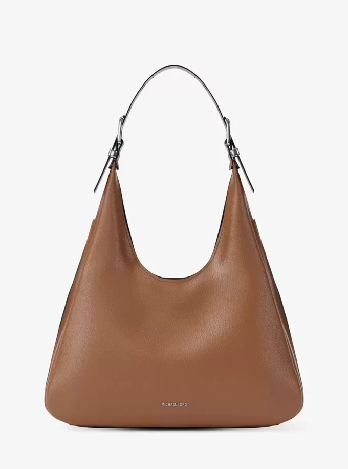 Nolita Große Hobo-Schultertasche aus genarbtem Leder Nolita Große Hobo-Schultertasche aus genarbtem Leder