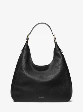 Nolita Große Hobo-Schultertasche aus genarbtem Leder