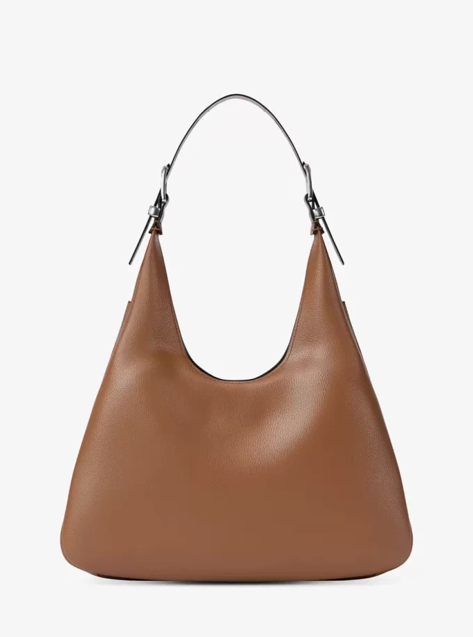 Nolita Große Hobo-Schultertasche aus genarbtem Leder Nolita Große Hobo-Schultertasche aus genarbtem Leder