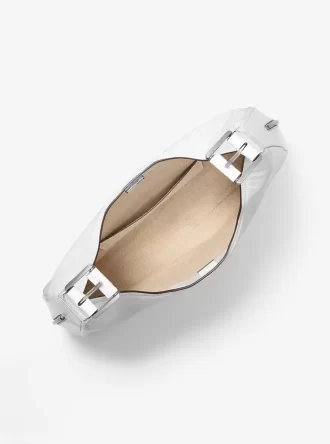 Nolita Große Hobo-Schultertasche aus Leder mit Schlangenprägung