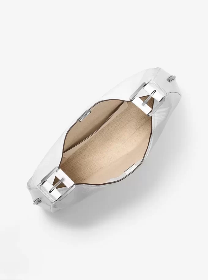 Nolita Große Hobo-Schultertasche aus Leder mit Schlangenprägung Nolita Große Hobo-Schultertasche aus Leder mit Schlangenprägung