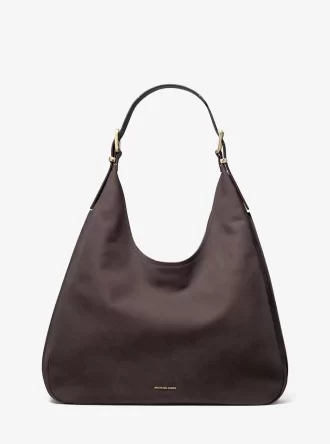 Nolita Große Hobo-Schultertasche aus Nubukleder