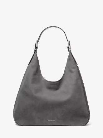 Nolita Große Hobo-Schultertasche aus Nubukleder