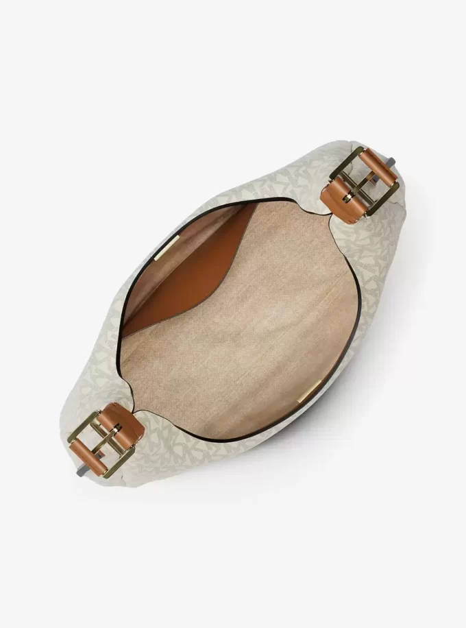 Nolita Große Hobo-Schultertasche mit charakteristischem Logo