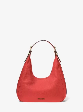 Nolita Kleine Hobo-Schultertasche aus genarbtem Leder
