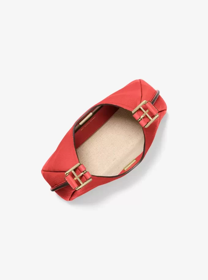 Nolita Kleine Hobo-Schultertasche aus genarbtem Leder Nolita Kleine Hobo-Schultertasche aus genarbtem Leder