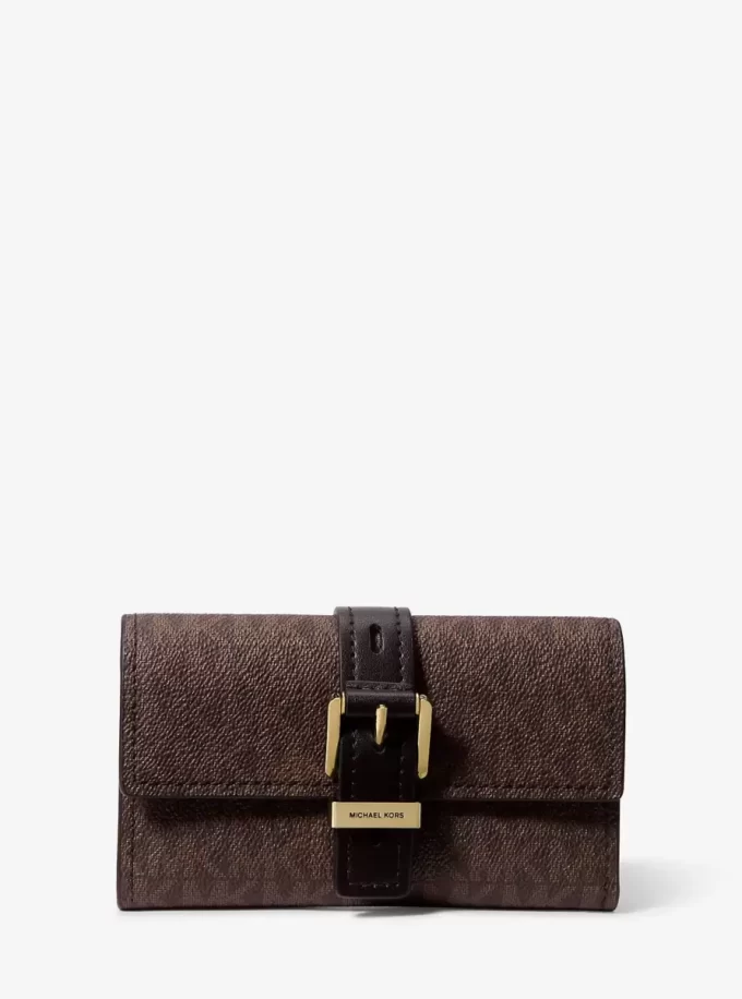 Nolita Medium Signature Logo Tri-Fold Wallet